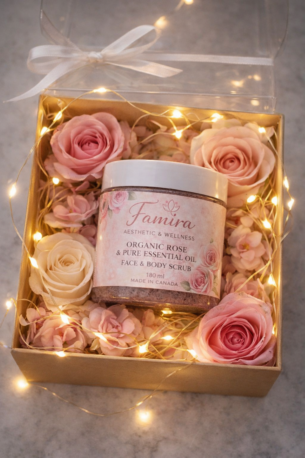 🌹 Rose Petals Handmade Scrub
Exfoliating • Hydrating • Brightening✨